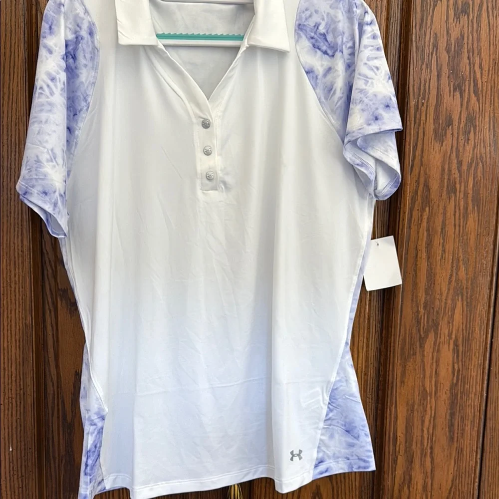 White and Purple Polo Shirt - Picture 3 of 16